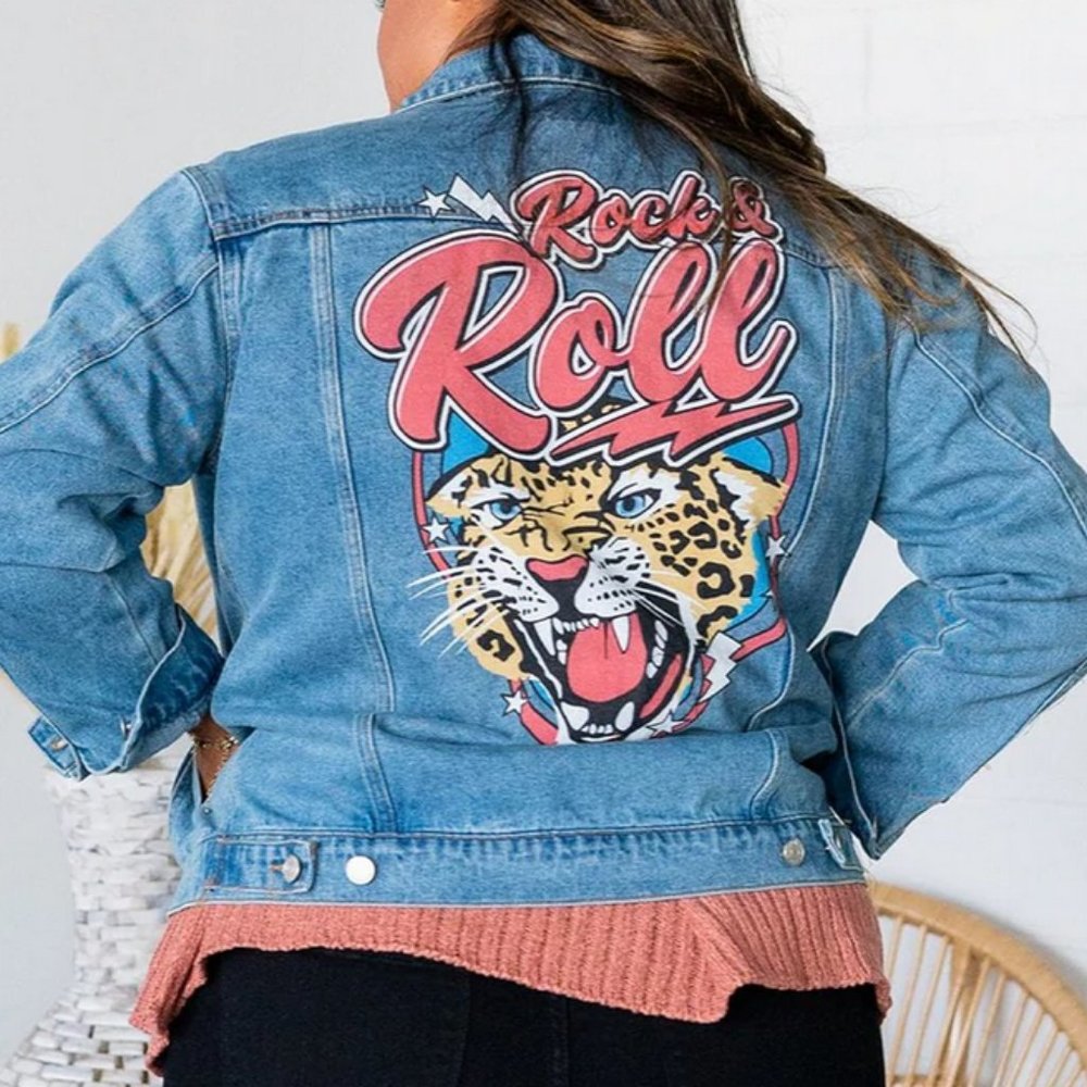 Benie Rock & Roll Jean Jacket - Picture 1 of 7